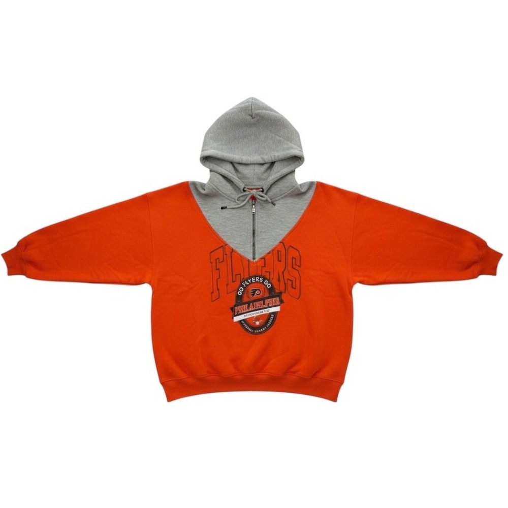 WEAR Erin Andrews Philadelphia Flyers NHL Womens 1/4 Zip Hoodie 2XL NEW